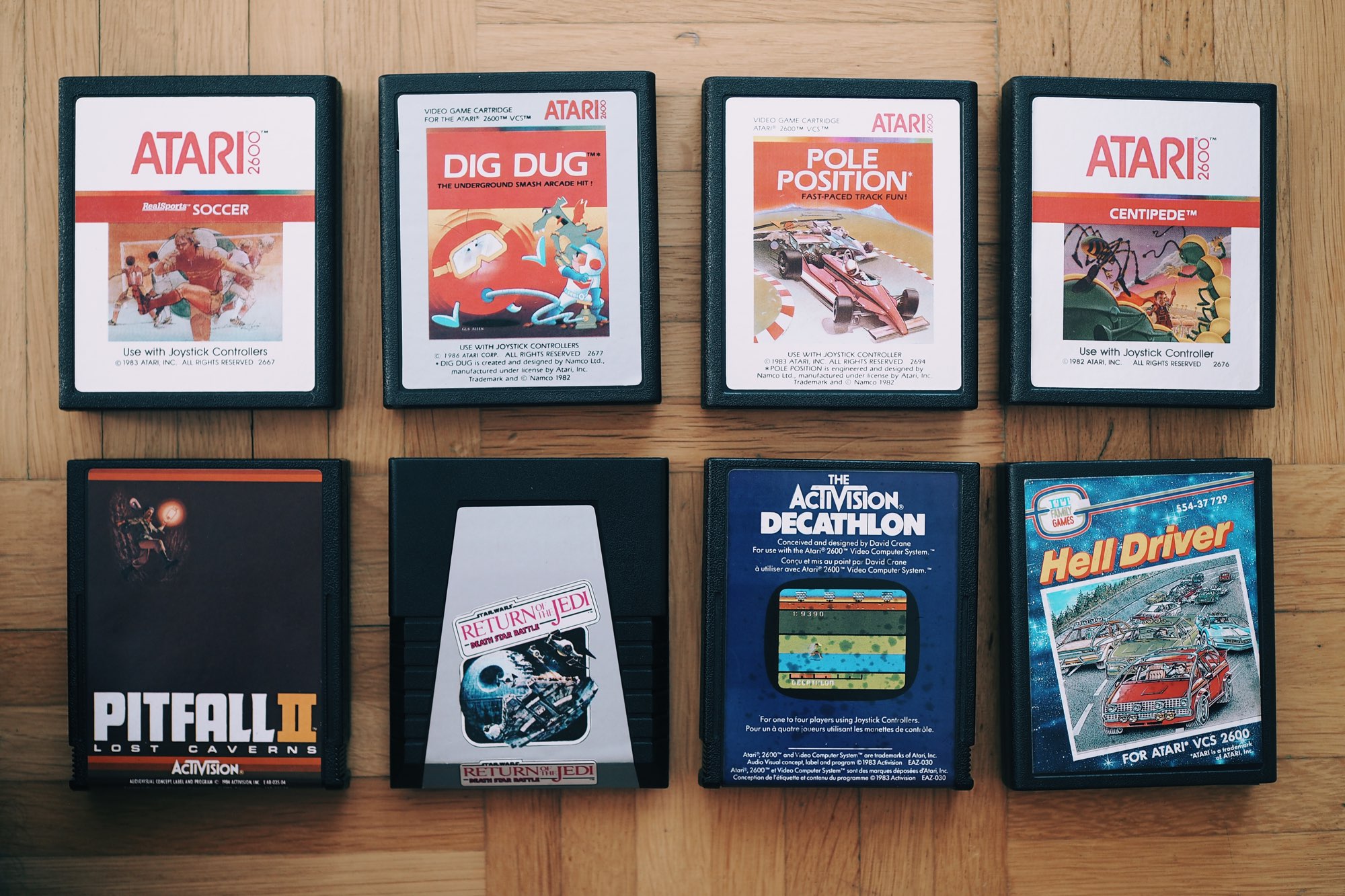 Spiele-Cartridges für Atari 2600
